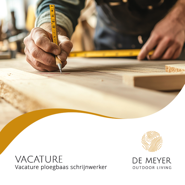 De Meyer vacature ploegbaas schrijnwerker